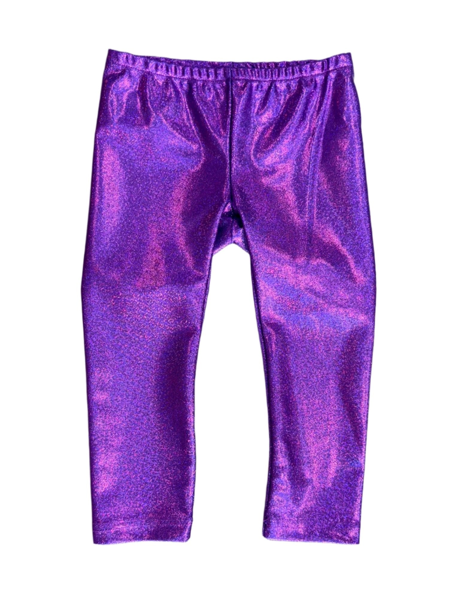 Girls Sparkly Purple Leggings Girls Pants + Leggings Funtasia Too