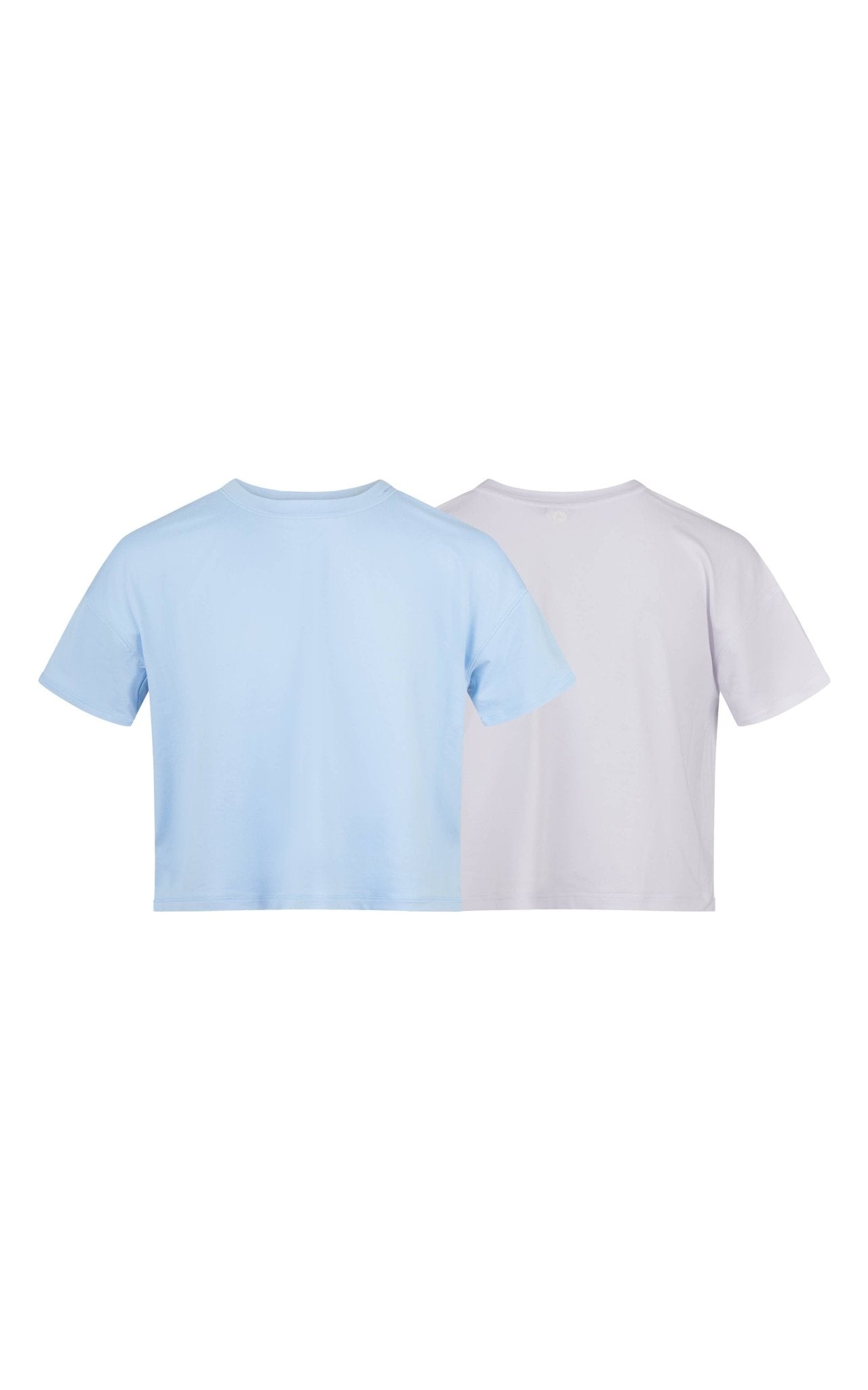 Girls Super Soft Deluxe Boxy S/S Top Set - Dutch Canal/White Girls Tops + Tees 90 Degree by Reflex