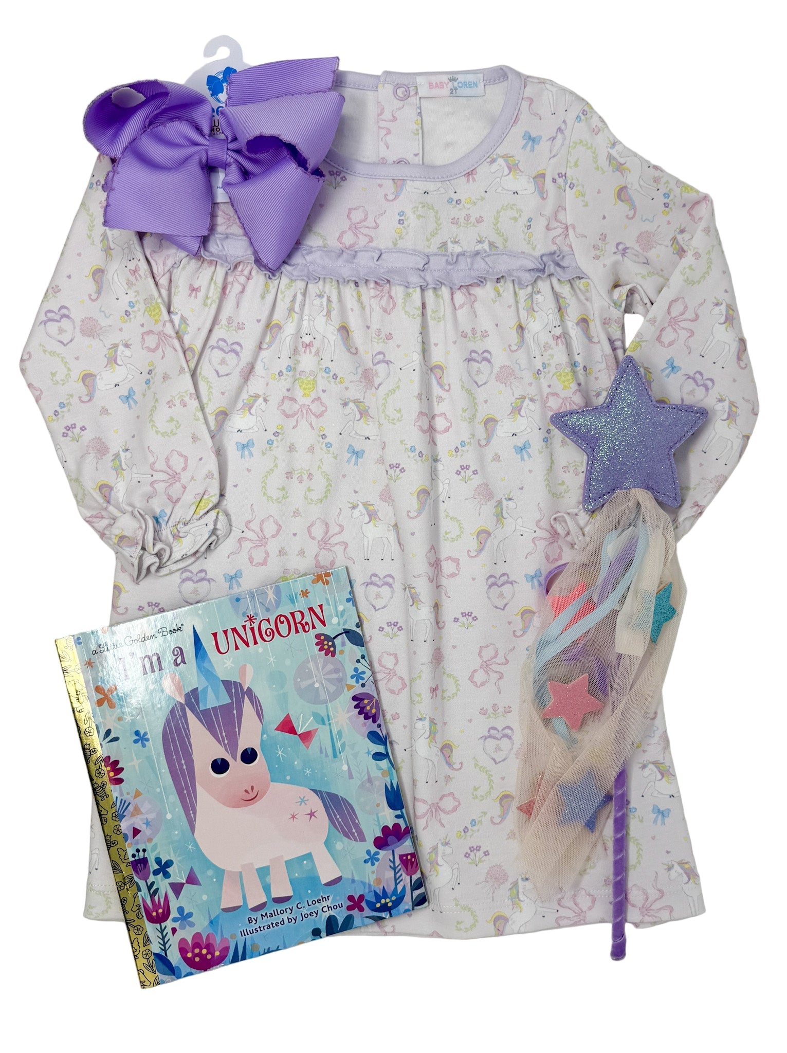 Girls Unicorns Pima Morning Gown Kids Pajamas Baby Loren