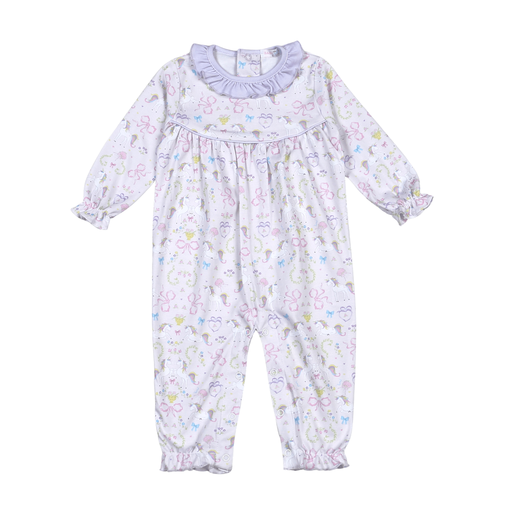 Girls Unicorns Pima Romper Girls Bubbles + Rompers Baby Loren