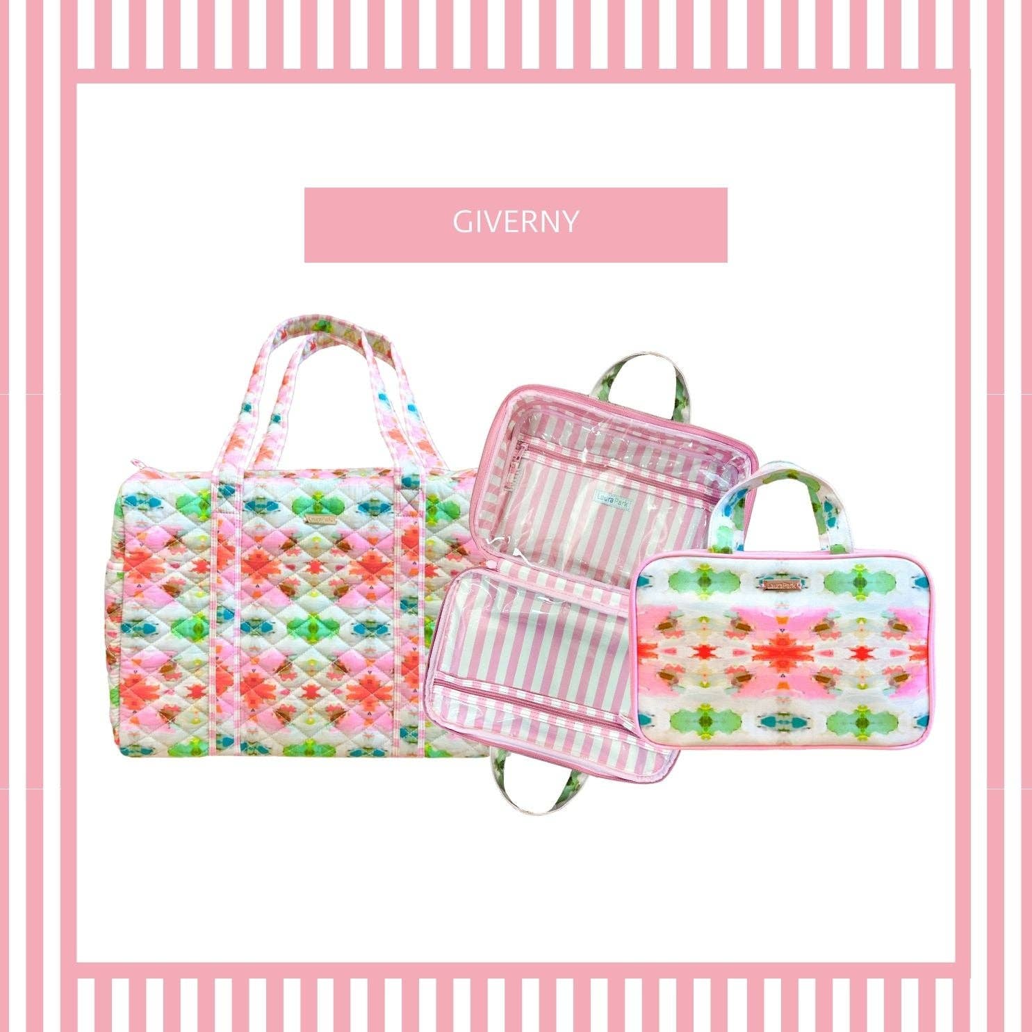 Giverny Travel Duffle Bag: One Size Utility Bags Laura Park Designs
