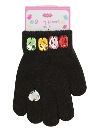 Glitzy Gloves - Assorted Kids Misc Accessories Mudpie Black