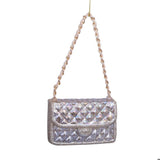 Gold Fashion Bag Glass Ornament Seasonal Vondels