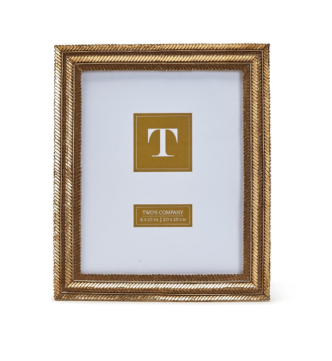 Gold Fern Photo Frame - 8x10 Home Decor Two's Company