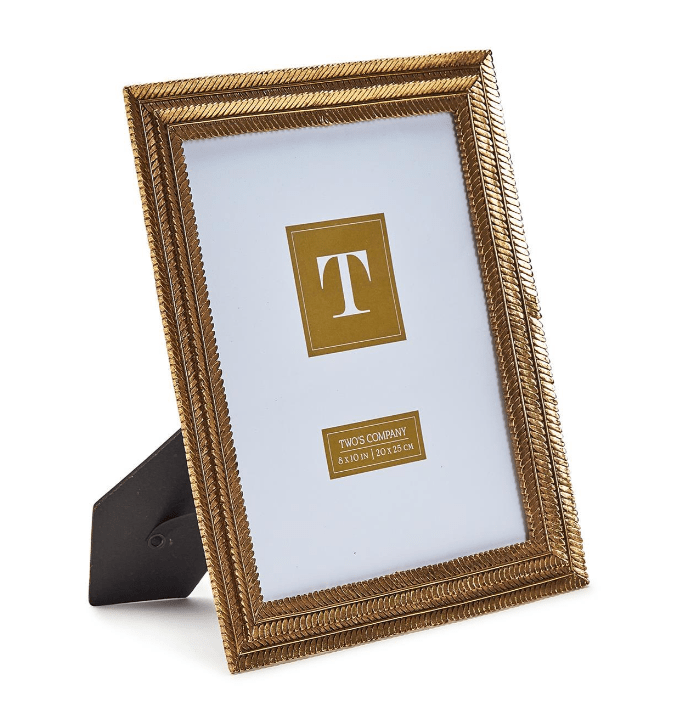 Gold Fern Photo Frame - 8x10 Home Decor Two's Company