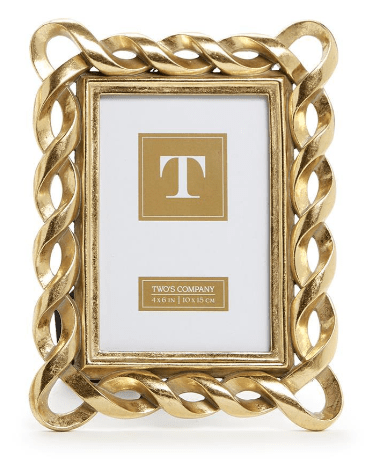 Gold Ribbon 4x6 Frame Home Decor Two's Company