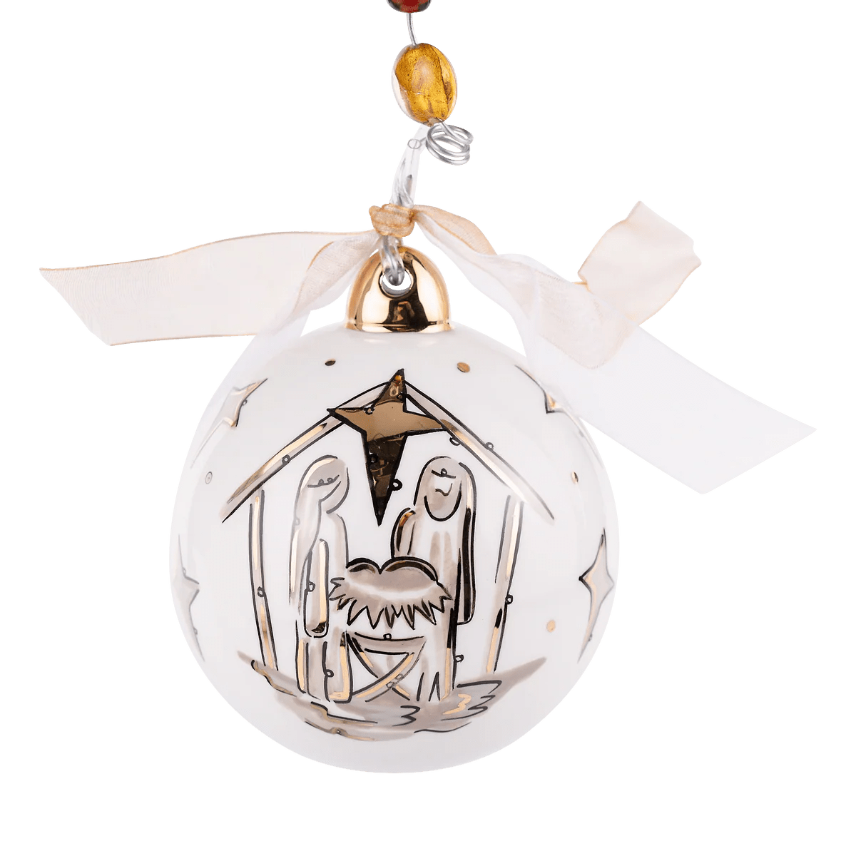 Gold Star Oh Holy Night Ornament Seasonal Glory Haus