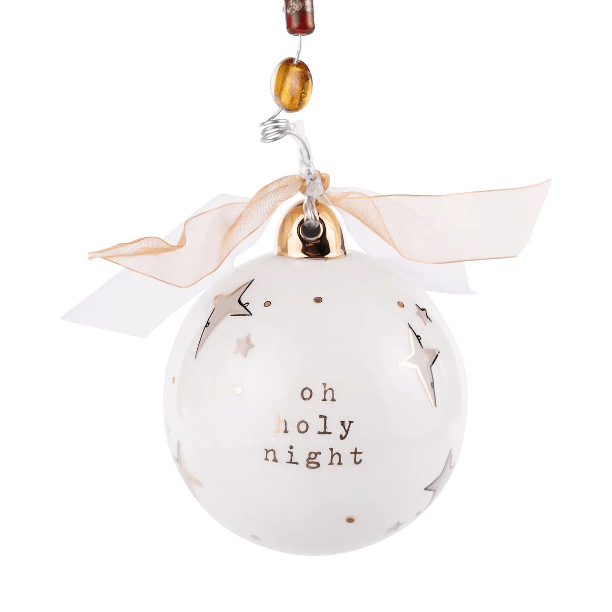 Gold Star Oh Holy Night Ornament Seasonal Glory Haus