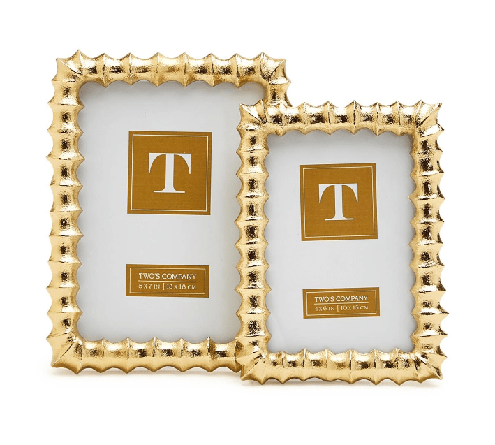 Gold Wave 4x6 Photo Frame Home Decor Two's Company