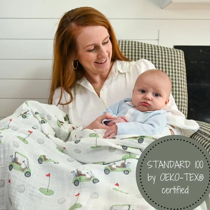 Golf A Round Baby Swaddle Blanket Baby Accessories LollyBanks