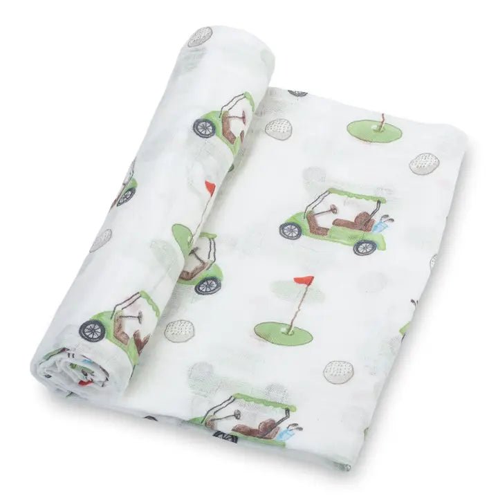 Golf A Round Baby Swaddle Blanket Baby Accessories LollyBanks