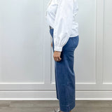 Graceful Frills Blouse - Off White Tops Jodifl