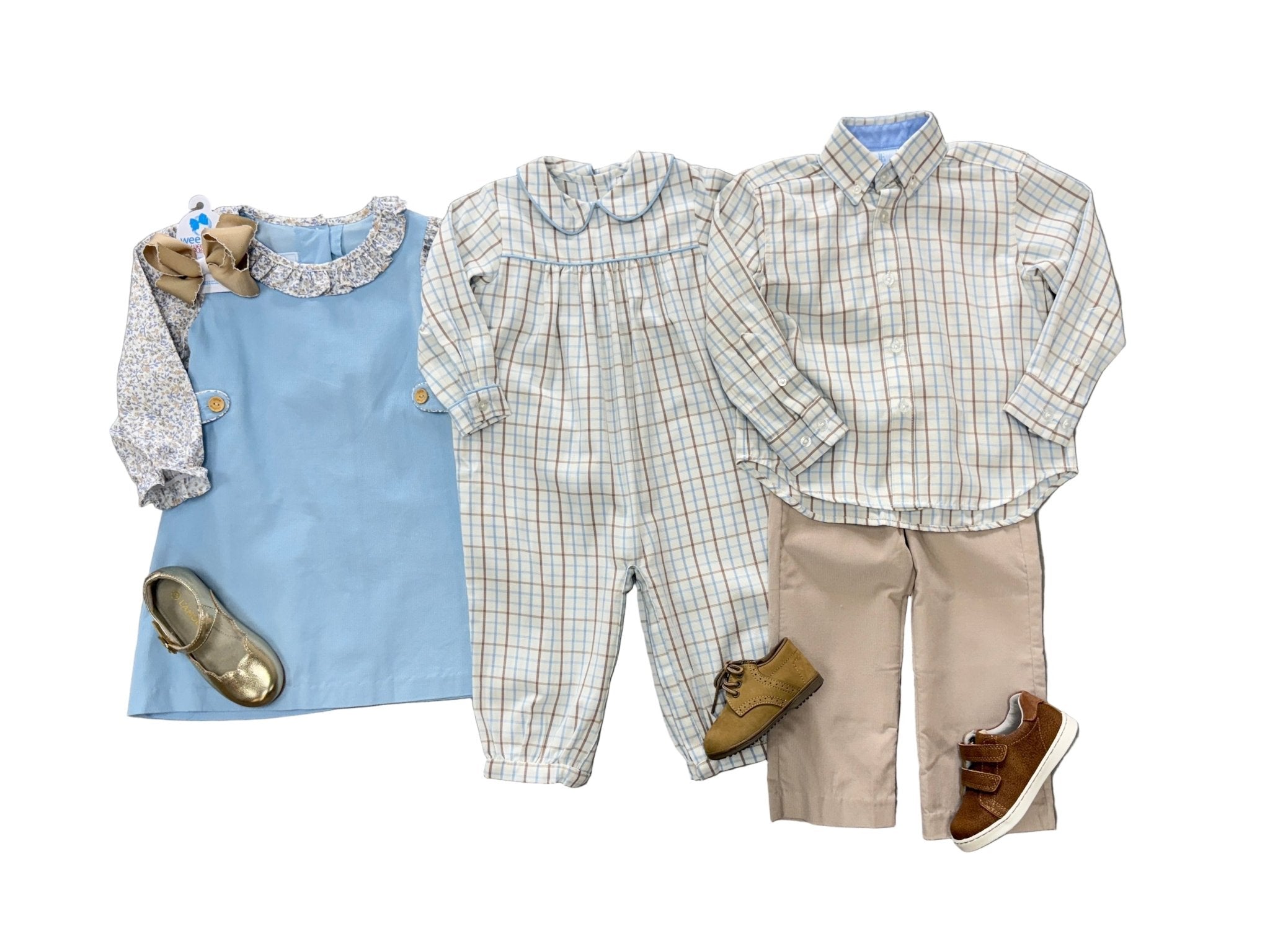 Button Down Shirt - Winthrop Plaid Boys Shirts + Polos Little English