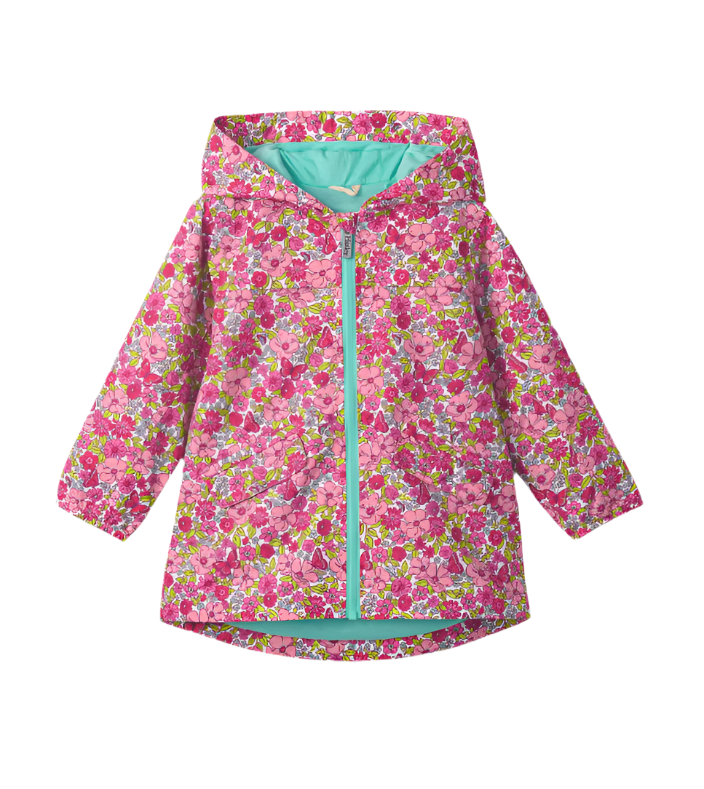 Groovy Flowers Microfiber Field Jacket Girls Outerwear Hatley