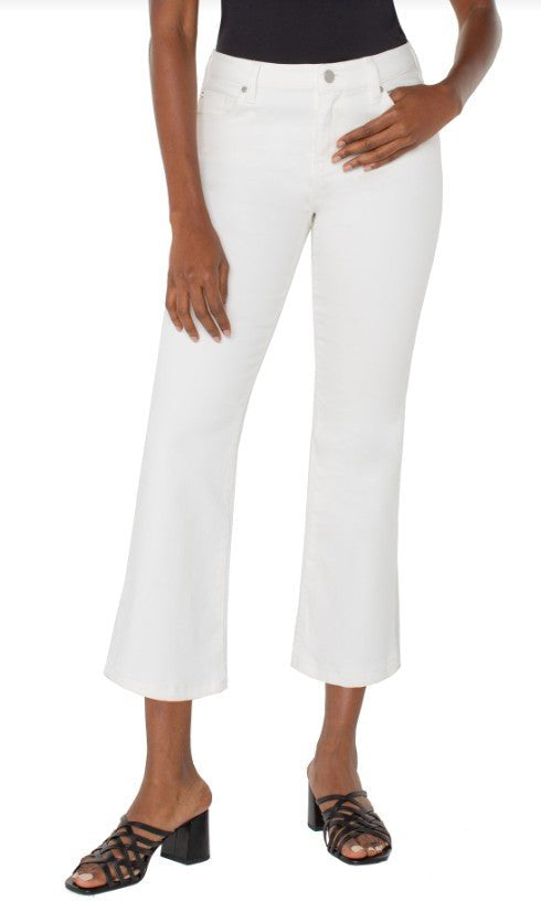 Hannah Crop Flare - White Jeans Liverpool