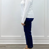 Hannah Mock Neck Top - Off White Tops Jodifl