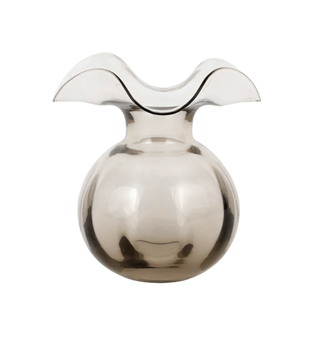 Hibiscus Glass Gray Bud Vase Home Decor Vietri