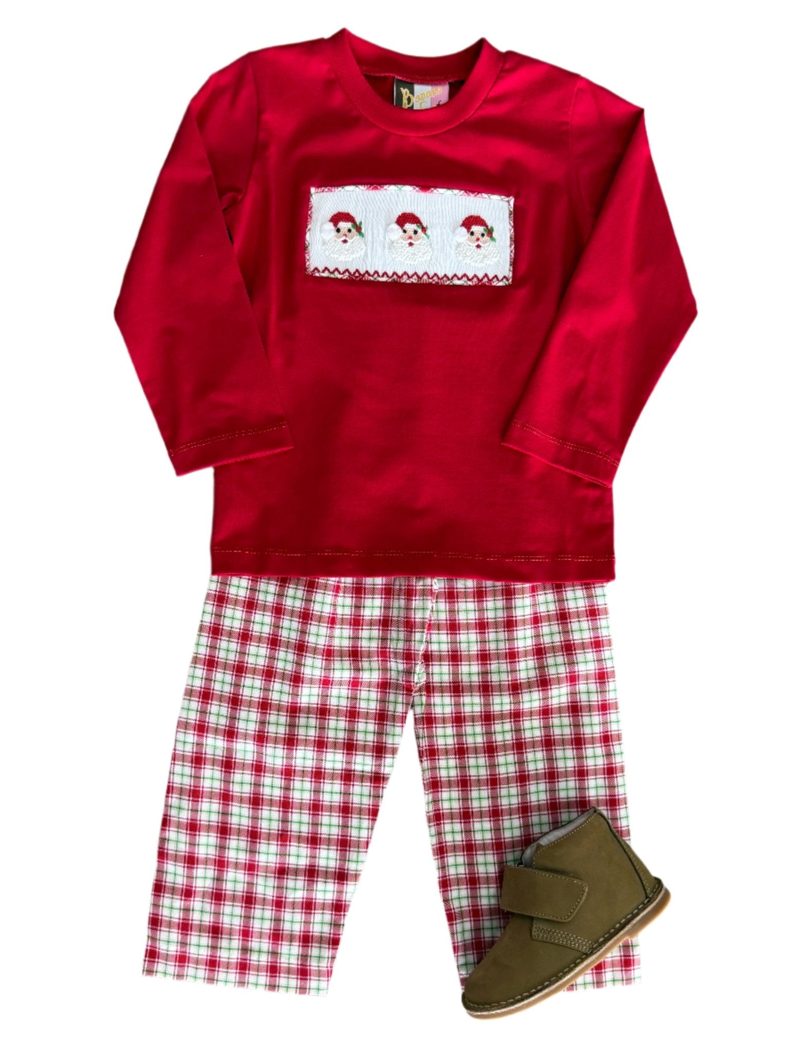 Ho Ho Ho Smocked Boys Pant Set Boys Sets Banana Split