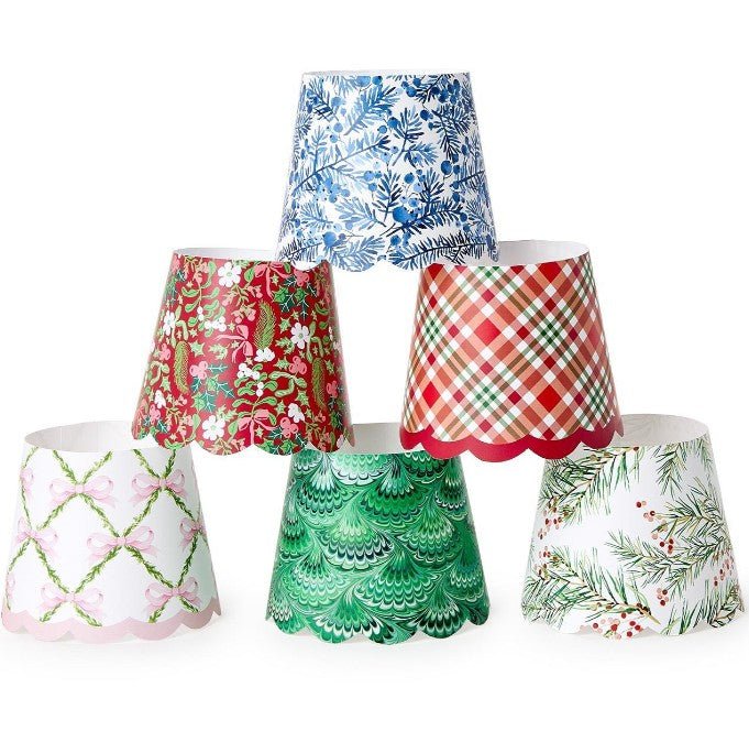 Holiday Paper Shade Cover - Assorted Seasonal Two's Company