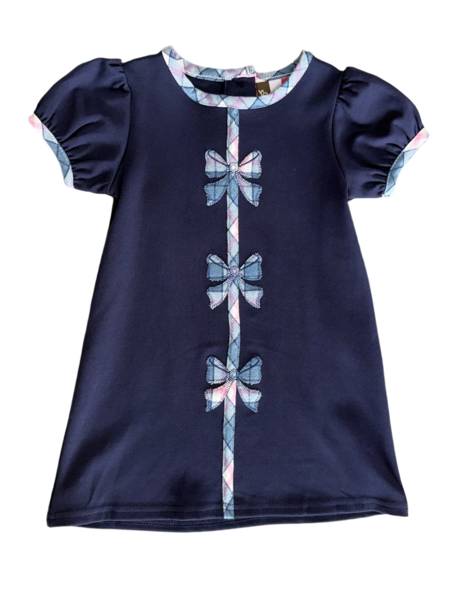 Holly Bow Dress - Navy Girls Sets Banana Split