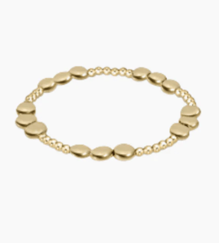 Honesty Gold Joy Pattern 6mm Bead Bracelet Bracelets enewton