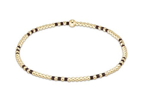 Hope Joy Pattern 2mm Bead Bracelet - Chocolate - Sugar Babies Children's Boutique/Meg's Shoppe