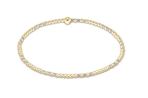 Hope Joy Pattern 2mm Bead Bracelet - Milkshake - Sugar Babies Children's Boutique/Meg's Shoppe