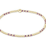 Hope Joy Pattern 2mm Bead Bracelet - Pink Metallic - Sugar Babies Children's Boutique/Meg's Shoppe