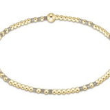 Hope Joy Pattern 2mm Bead Bracelet - Taupe With A Twist - Sugar Babies Children's Boutique/Meg's Shoppe