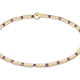 Hope Sincerity Pattern 2mm Bead Bracelet - Pink Metallic - Sugar Babies Children's Boutique/Meg's Shoppe