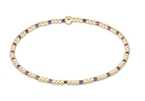 Hope Sincerity Pattern 2mm Bead Bracelet - Pink Metallic - Sugar Babies Children's Boutique/Meg's Shoppe
