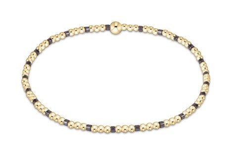 Hope Sincerity Pattern 2mm Bead Bracelet - Taupe With A Twist - Sugar Babies Children's Boutique/Meg's Shoppe