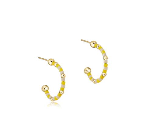 Hope Unwritten 1" Hoop - Sunny Side Up Earrings enewton