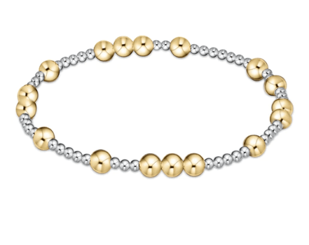 Hope Unwritten 5mm Bead Bracelet - Mixed Metal Bracelets enewton