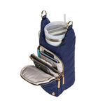 HydroBag Handle - Navy Matte w/ Solid Vegan Leather Strap Purses + Totes WanderFull
