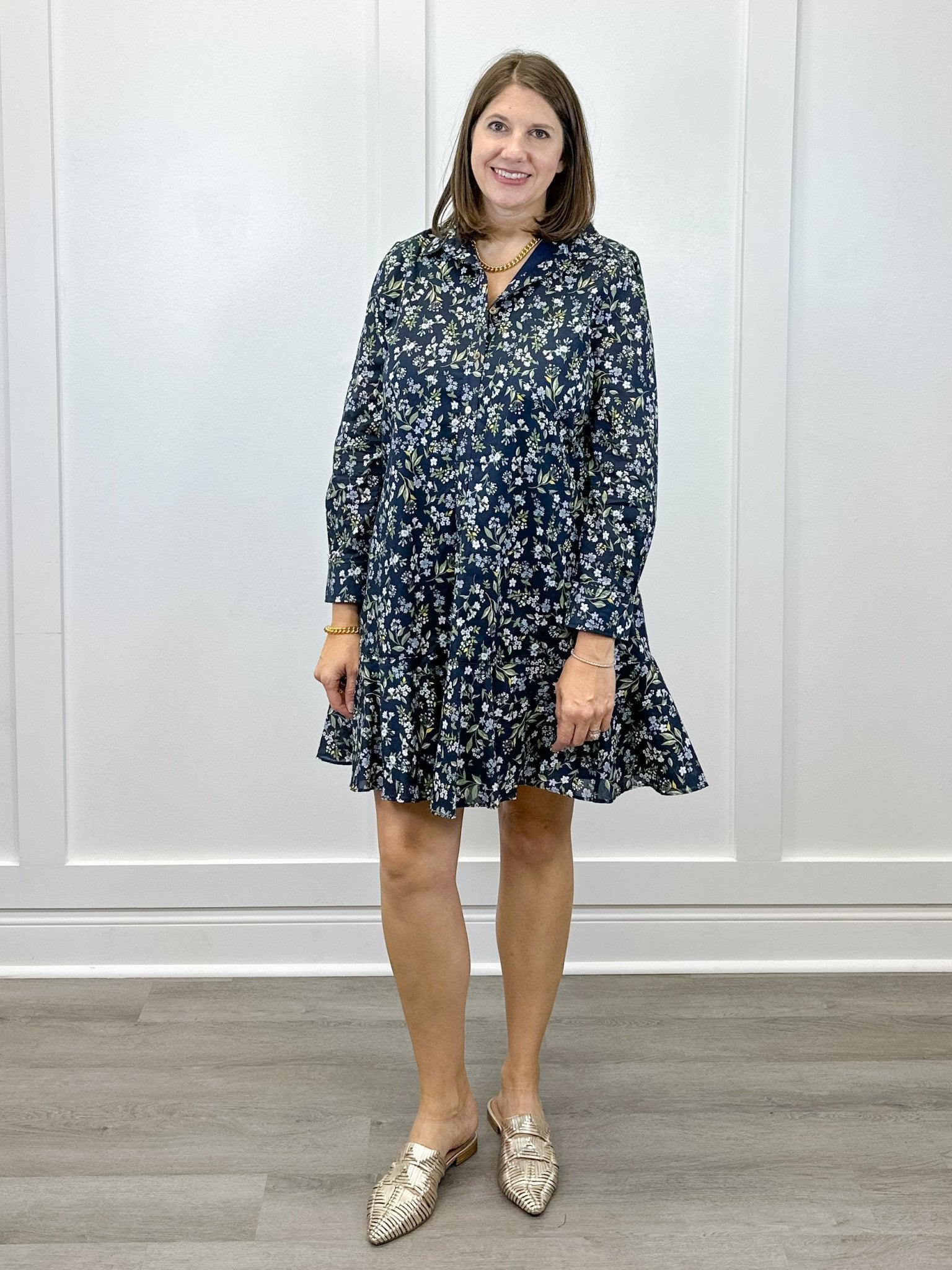 Iris Dress - Floral Short Dresses Duffield Lane