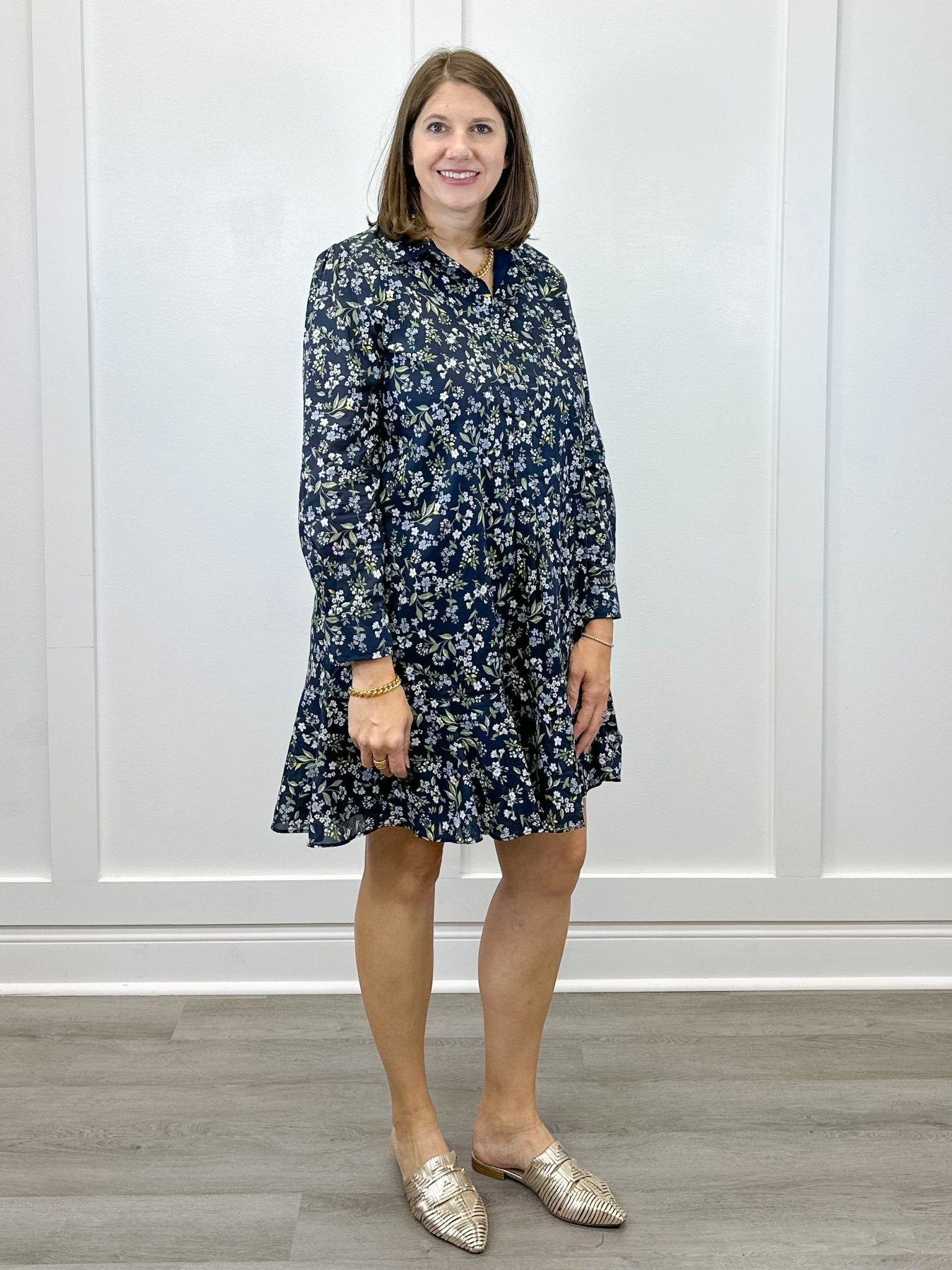 Iris Dress - Floral Short Dresses Duffield Lane