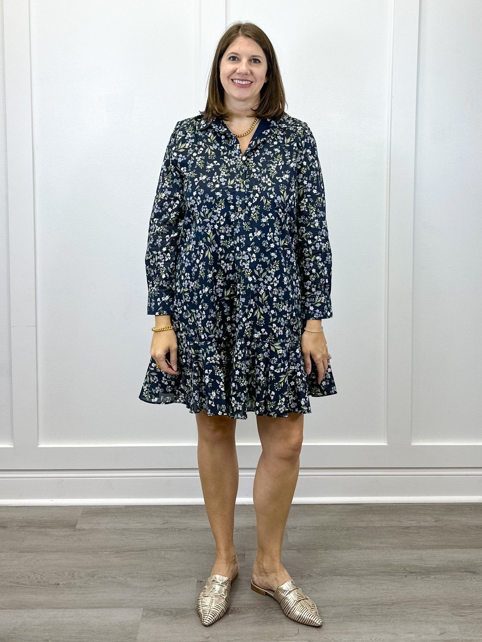 Iris Dress - Floral Short Dresses Duffield Lane