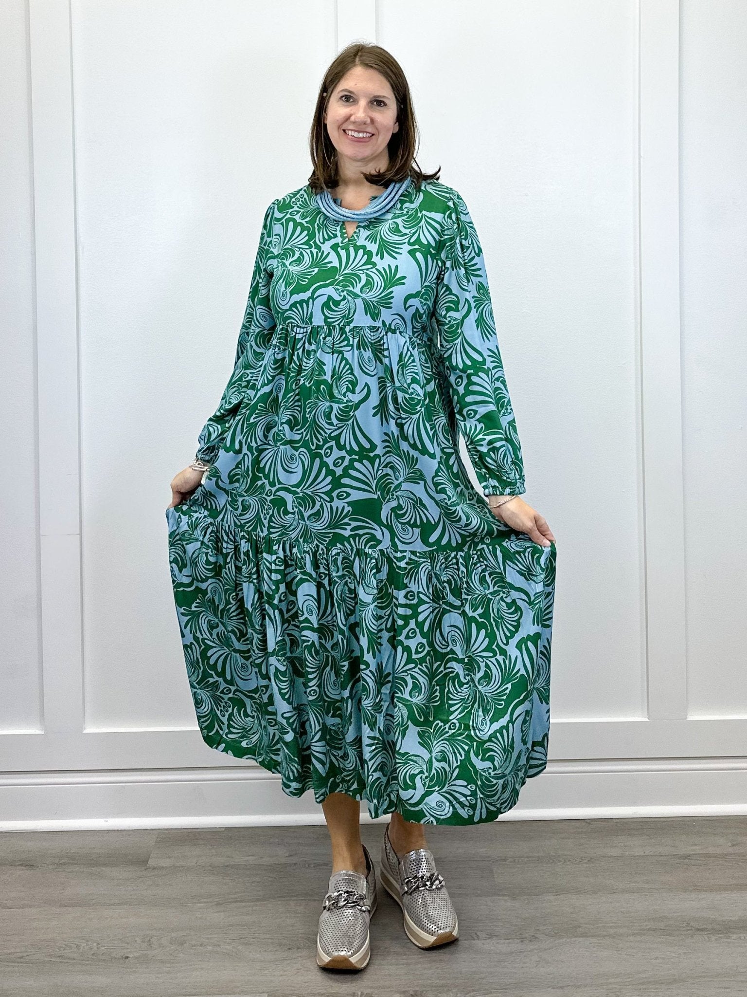 Jenny Maxi - Kelly Green Long Dresses Briton Court