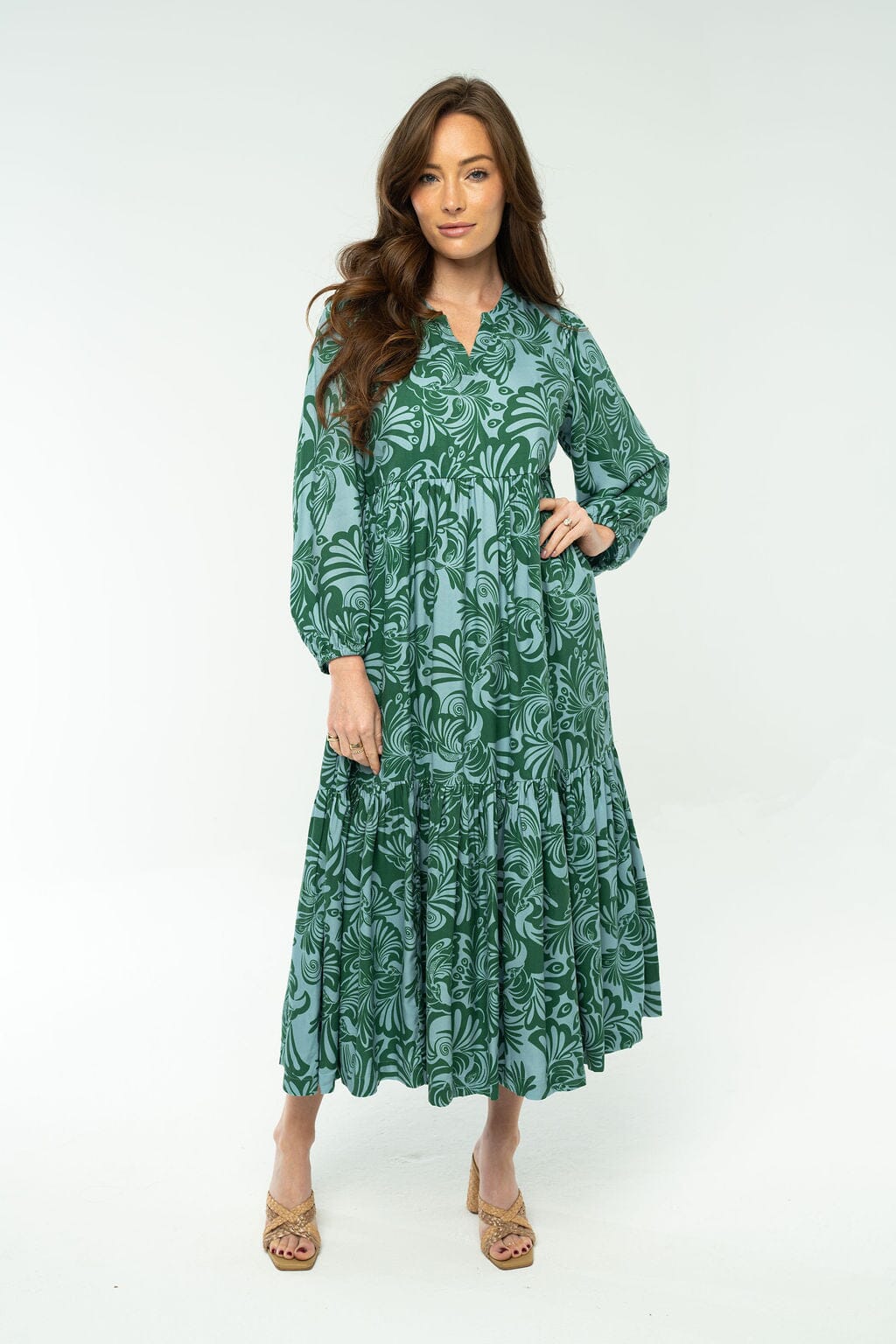 Jenny Maxi - Kelly Green Long Dresses Briton Court