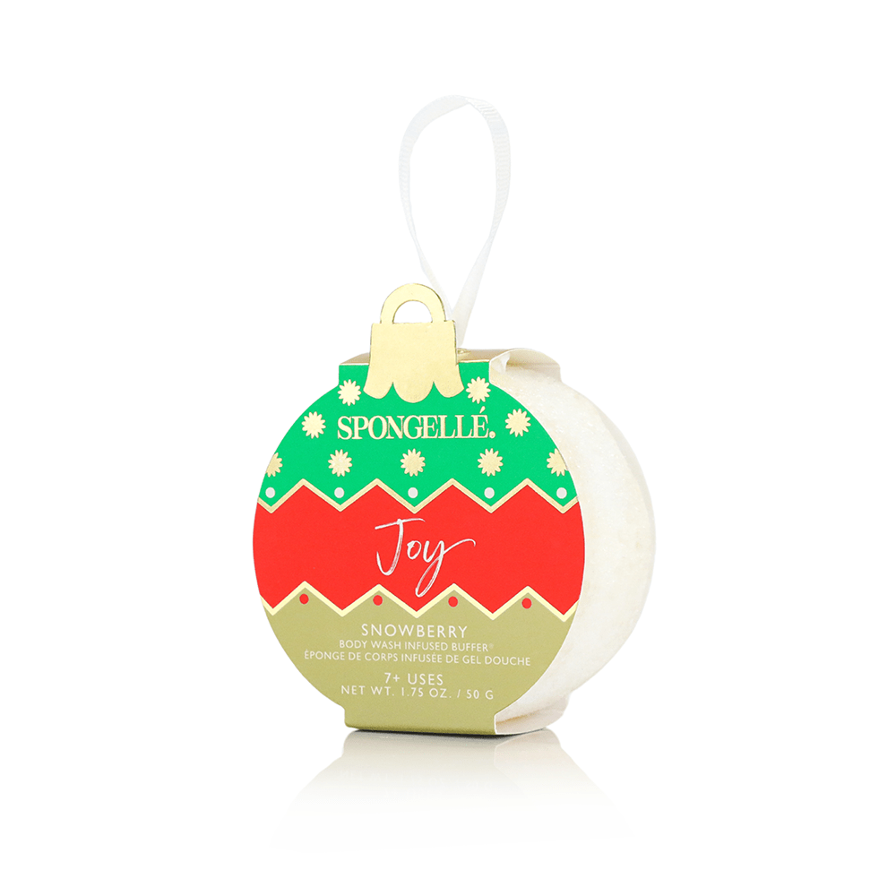 Joy - Snowberry Holiday Ornament Buffer Christmas Stocking Self-Care Spongellé