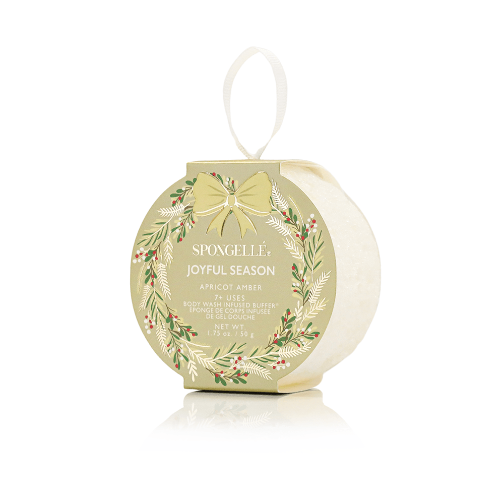 Joyful Season - Apricot Amber Holiday Wreath Body Buffer Self-Care Spongellé