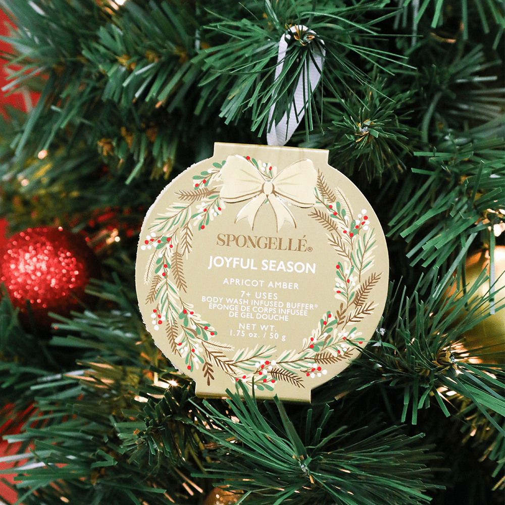 Joyful Season - Apricot Amber Holiday Wreath Body Buffer Self-Care Spongellé