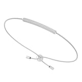 Juliette Pavé Chain Bracelet - Silver - White Topaz Bracelets Dean Davidson