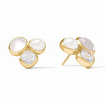 Kaleidoscope Statement Stud - Iridescent Clear Crystal Earrings Julie Vos