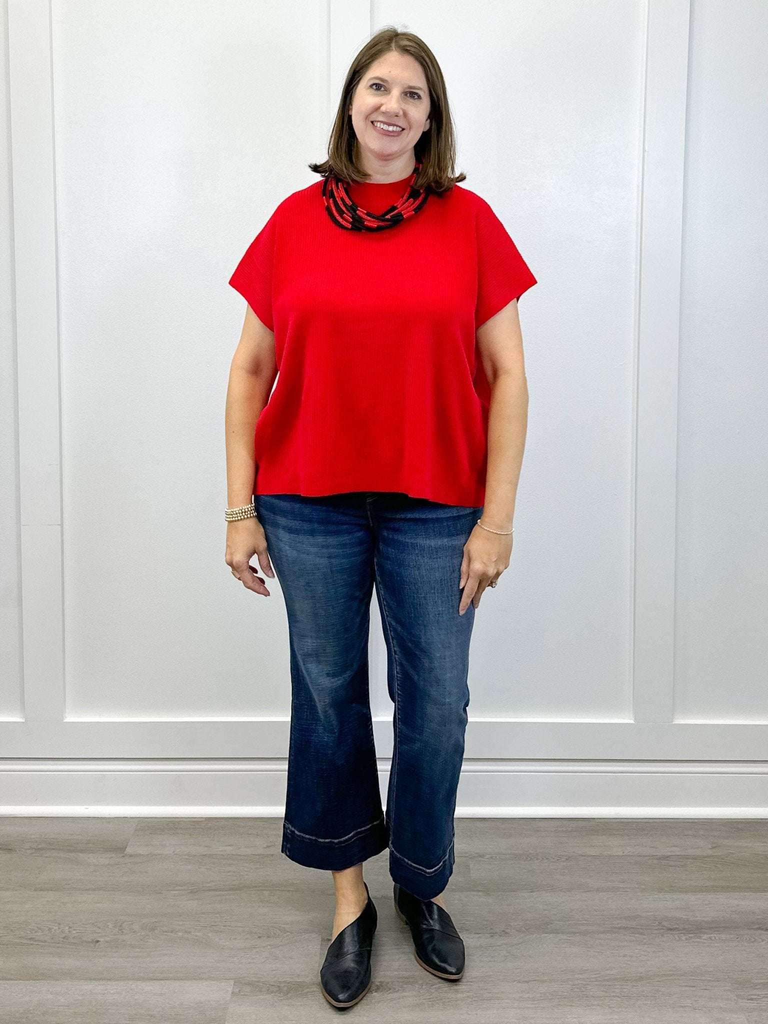 Kensington Pullover Sweater - Ruby - Sugar Babies Children's Boutique/Meg's Shoppe