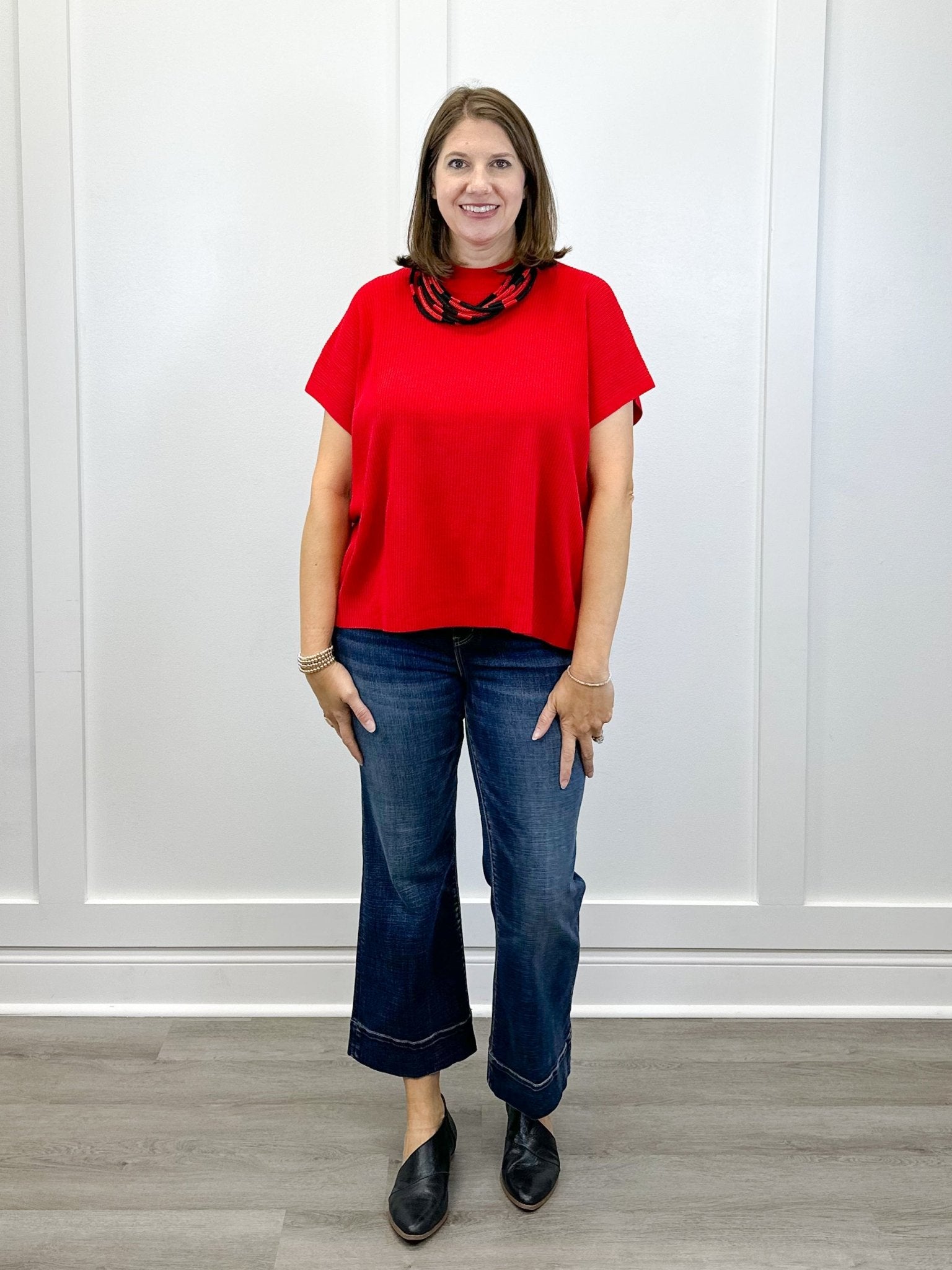 Kensington Pullover Sweater - Ruby - Sugar Babies Children's Boutique/Meg's Shoppe