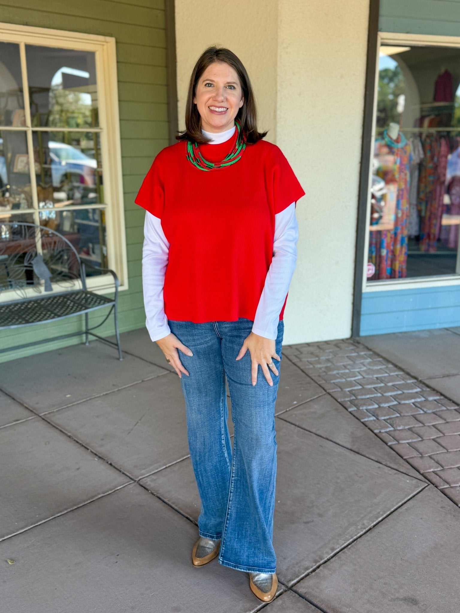 Kensington Pullover Sweater - Ruby - Sugar Babies Children's Boutique/Meg's Shoppe