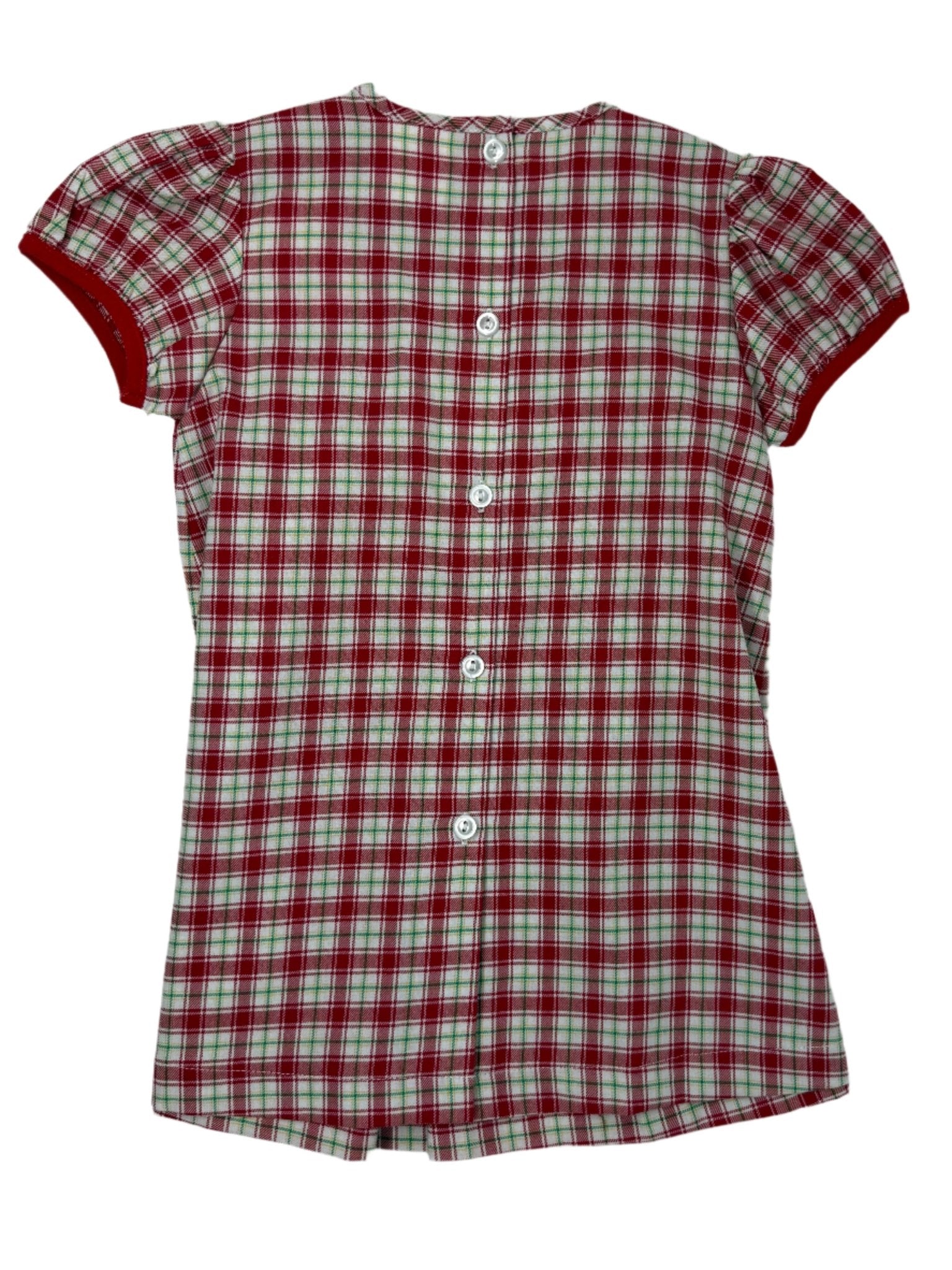 Kenzie Bow Dress - Christmas Plaid Girls Occasion Dresses Banana Split