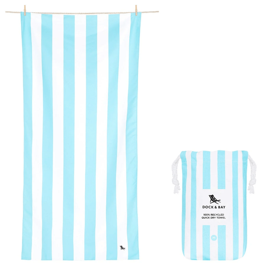 Kids Beach Towel - Tulum Blue Textiles Dock & Bay